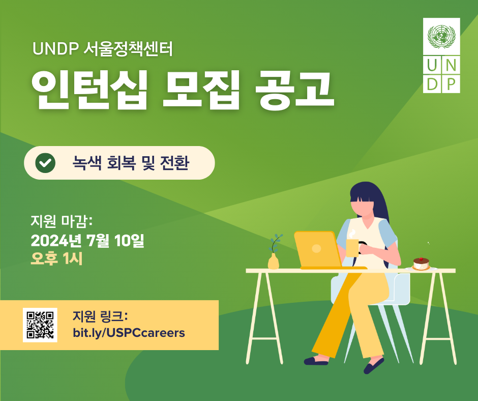 UNDP 인턴십 모집 공고 녹색 회복 및 전환